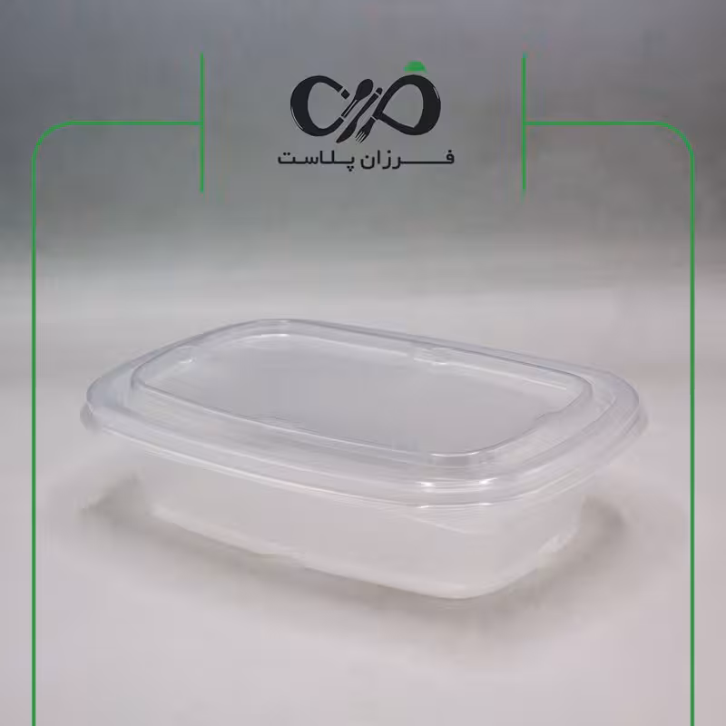 ظرف یکبار مصرف پلی پرو مدل تک خانه 500 سی سی طب پلاستیک شفاف (150عددی)