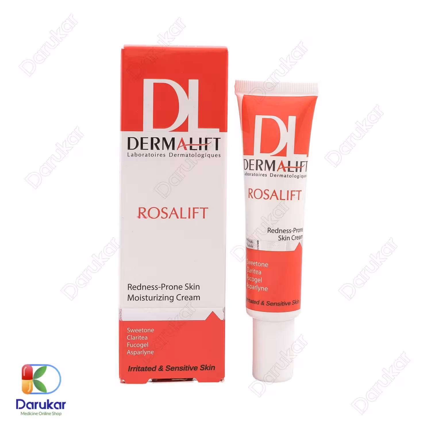کرم مرطوب کننده پوست‌های حساس درمالیفت مدل رزالیفت