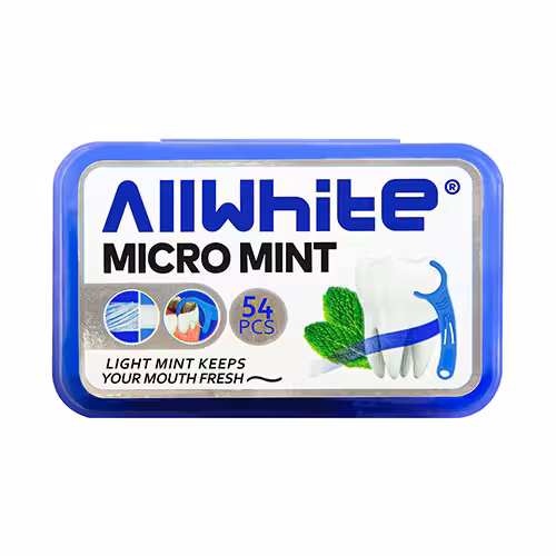 نخ دندان کمانی دسته دو منظوره خلال دندان نخ قاب 54 عددی آل‌وایت کد 618 Allwhite