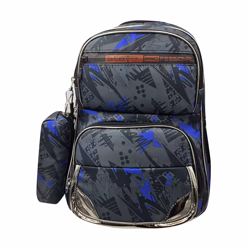 کوله پشتی سیی مدل چریکی کد 2148.5 به همراه جامدادی | کالا مکس