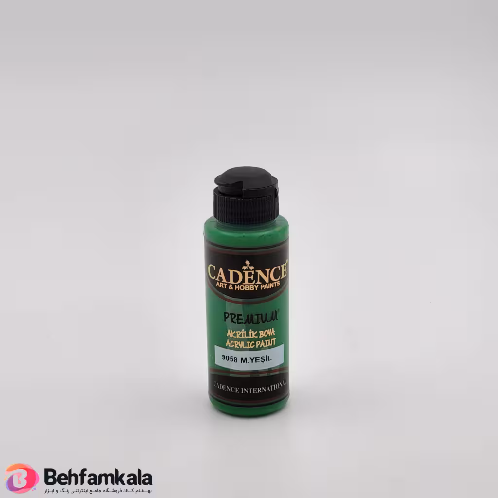 رنگ اکریلیک سبز کادنس کد 9058