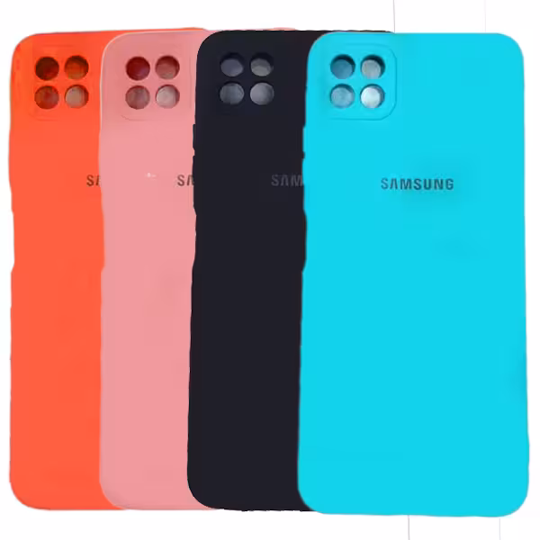 قاب سیلیکونی محافظ لنزدار سامسونگ مدل Samsung Silicone Cover for A22 5G