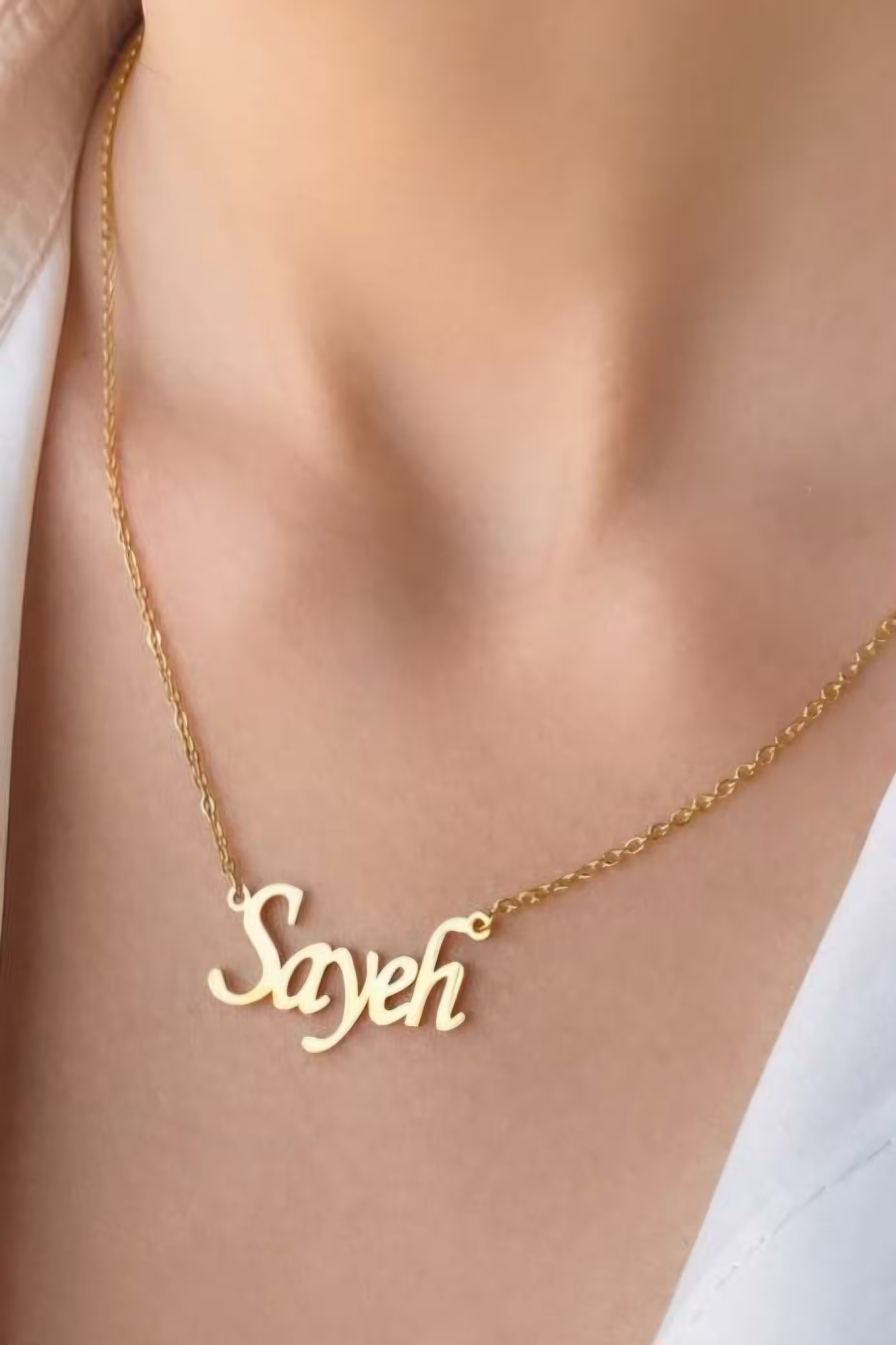 گردنبند استیل مدل اسم سایه