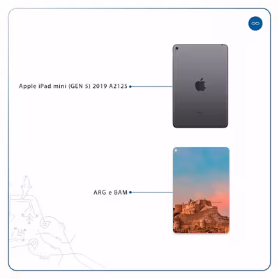 برچسب پوششی ماهوت مدل ARG-e-BAM مناسب برای تبلت اپل iPad mini (GEN 5) 2019 A2125