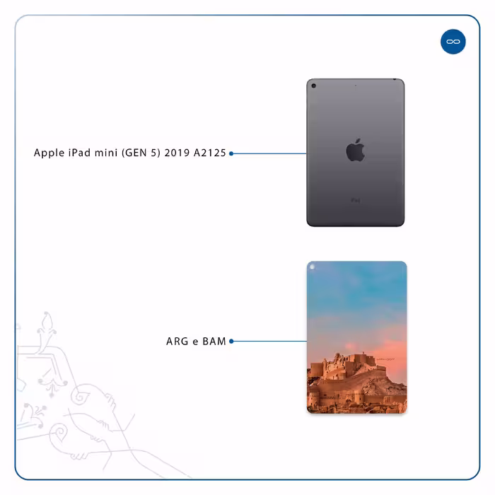 برچسب پوششی ماهوت مدل ARG-e-BAM مناسب برای تبلت اپل iPad mini (GEN 5) 2019 A2125