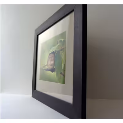 تابلوی نقاشی پاستل گچی طرح پرنده در طبیعت کد 0606