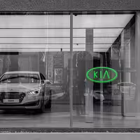 چراغ دیواری نئون دیزاین طرح Kia_GR