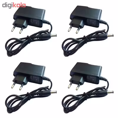 آداپتور 12 ولت 1 آمپر مدل HC-121000 بسته 4 عددی