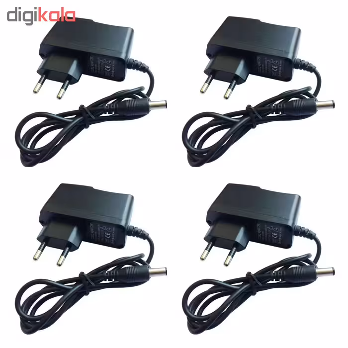 آداپتور 12 ولت 1 آمپر مدل HC-121000 بسته 4 عددی