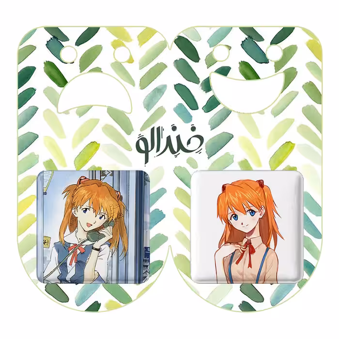 پیکسل خندالو مدل آسوکا چان انیمه اونگلیون کد 1381313816 مجموعه 2 عددی