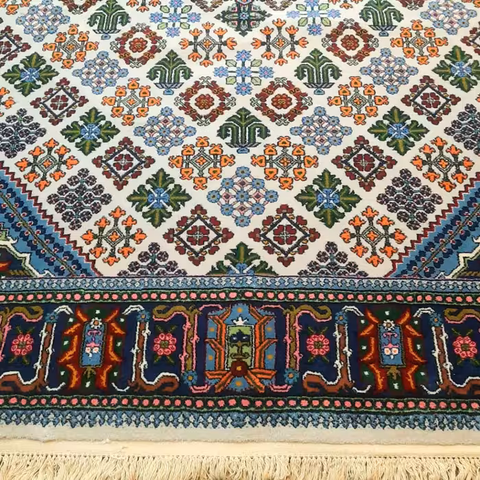 فرش دستباف 6 متری طرح جوشقانی مدل جنگلی کد 110