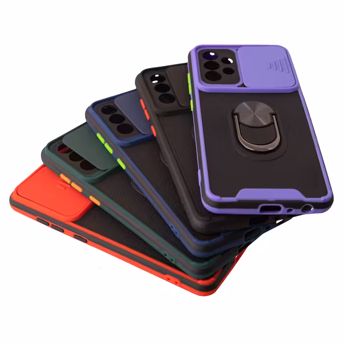 کاور کلاسیک مدل بتمن  طرح کشویی مناسب برای گوشی موبایل سامسونگ Galaxy A33 به همراه پایه نگهدارنده