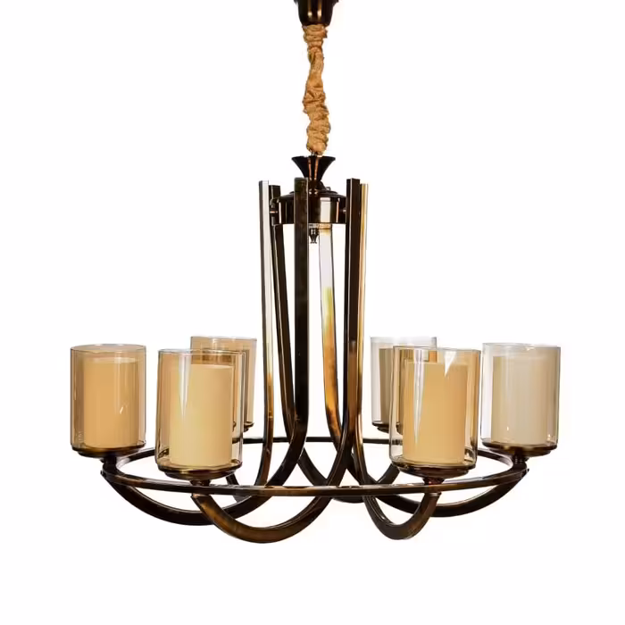 لوستر 6 شعله مدل تک رینگ