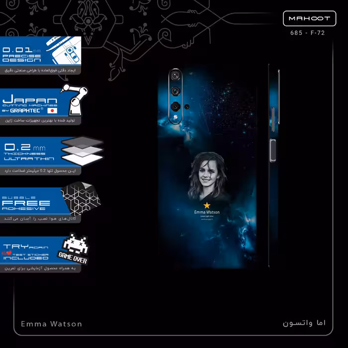 برچسب پوششی ماهوت مدل Emma Watson-FullSkin مناسب برای گوشی موبایل هوآوی Nova 5T