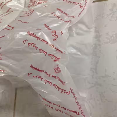 کیسه خرید مدل چاپ دار 65.55 بسته 100 عددی