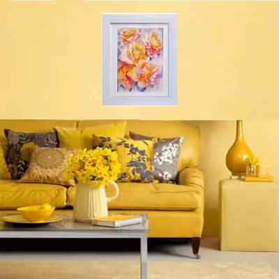 تابلو نقاشی آبرنگ طرح گل های رز کد 028