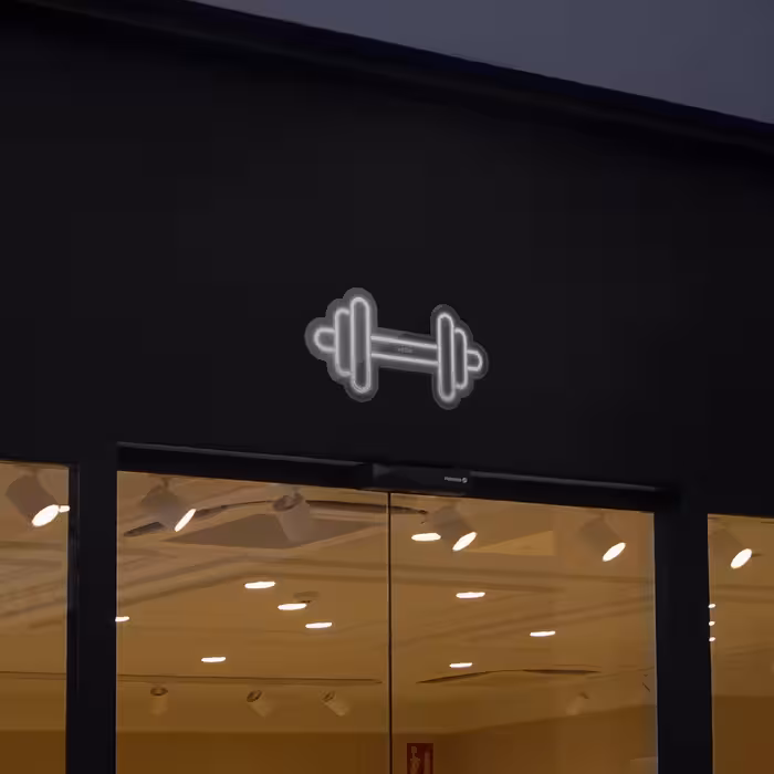 چراغ دیواری نئون دیزاین طرح Dumbbell