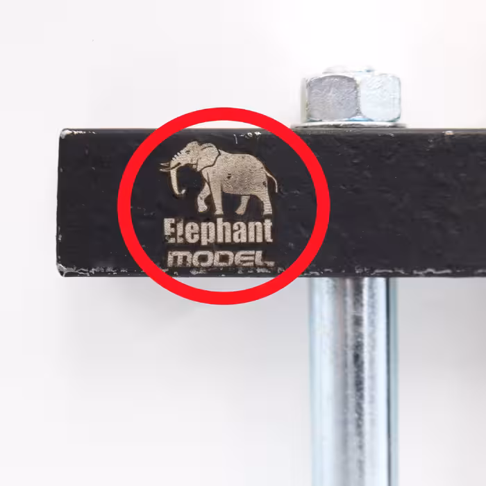 پولی کش دو شاخ مدل الفنت کد YP-NAKHONI-02 سایز 2 اینچ