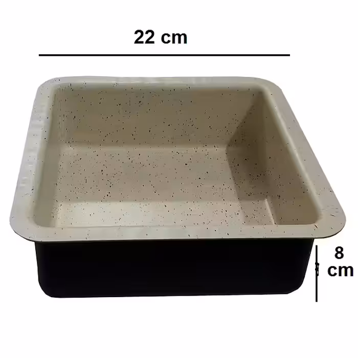 قالب کیک به گز مدل مربع گرانیتی کد 20