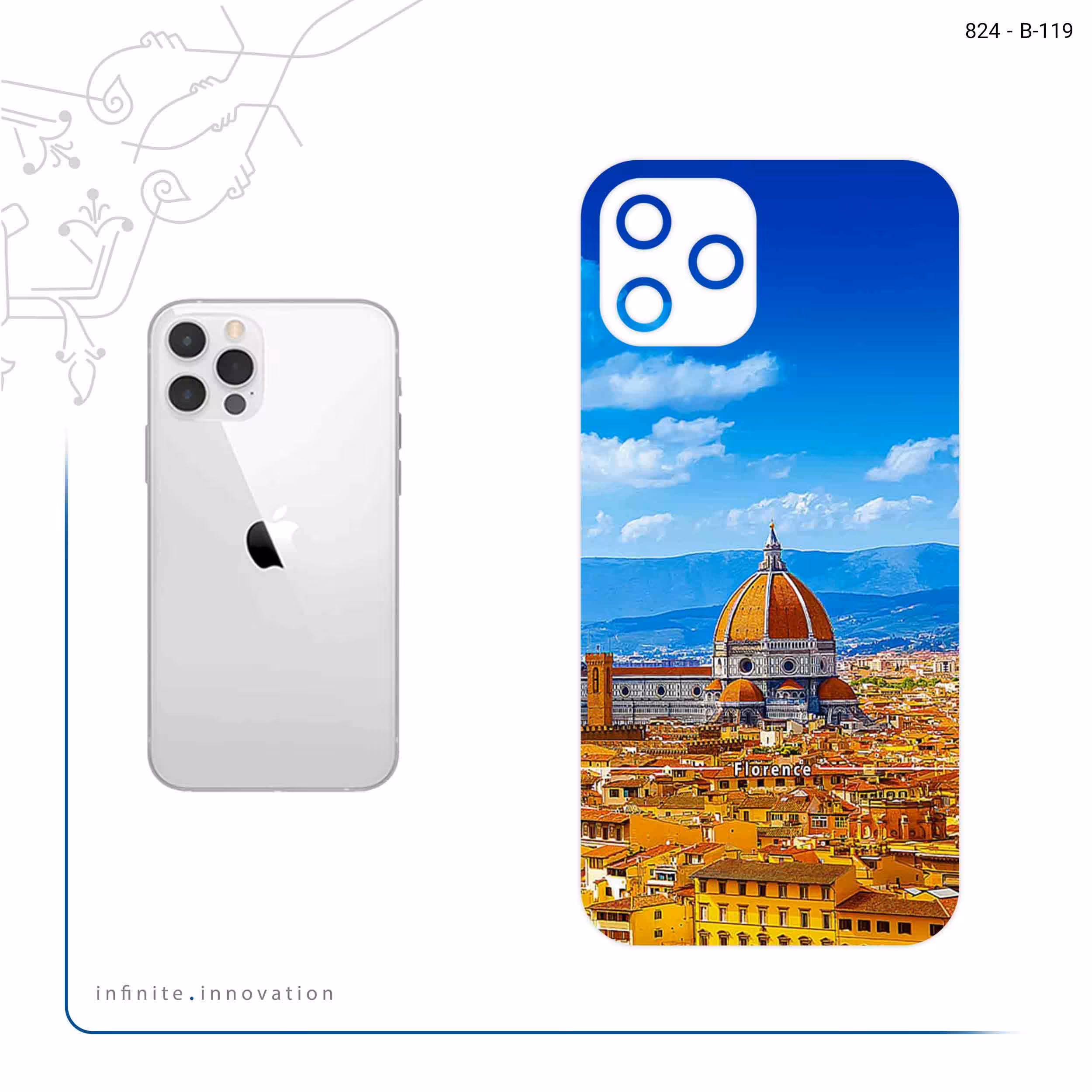 برچسب پوششی ماهوت مدل City of Florence مناسب برای گوشی موبایل اپل iPhone 12 Pro