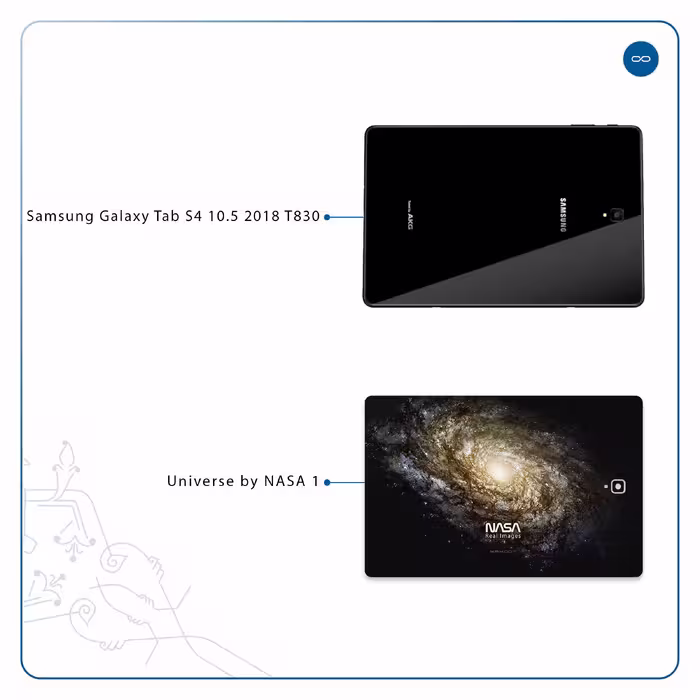 برچسب پوششی ماهوت مدل Universe-by-NASA-1 مناسب برای تبلت سامسونگ Galaxy Tab S4 10.5 2018 T830