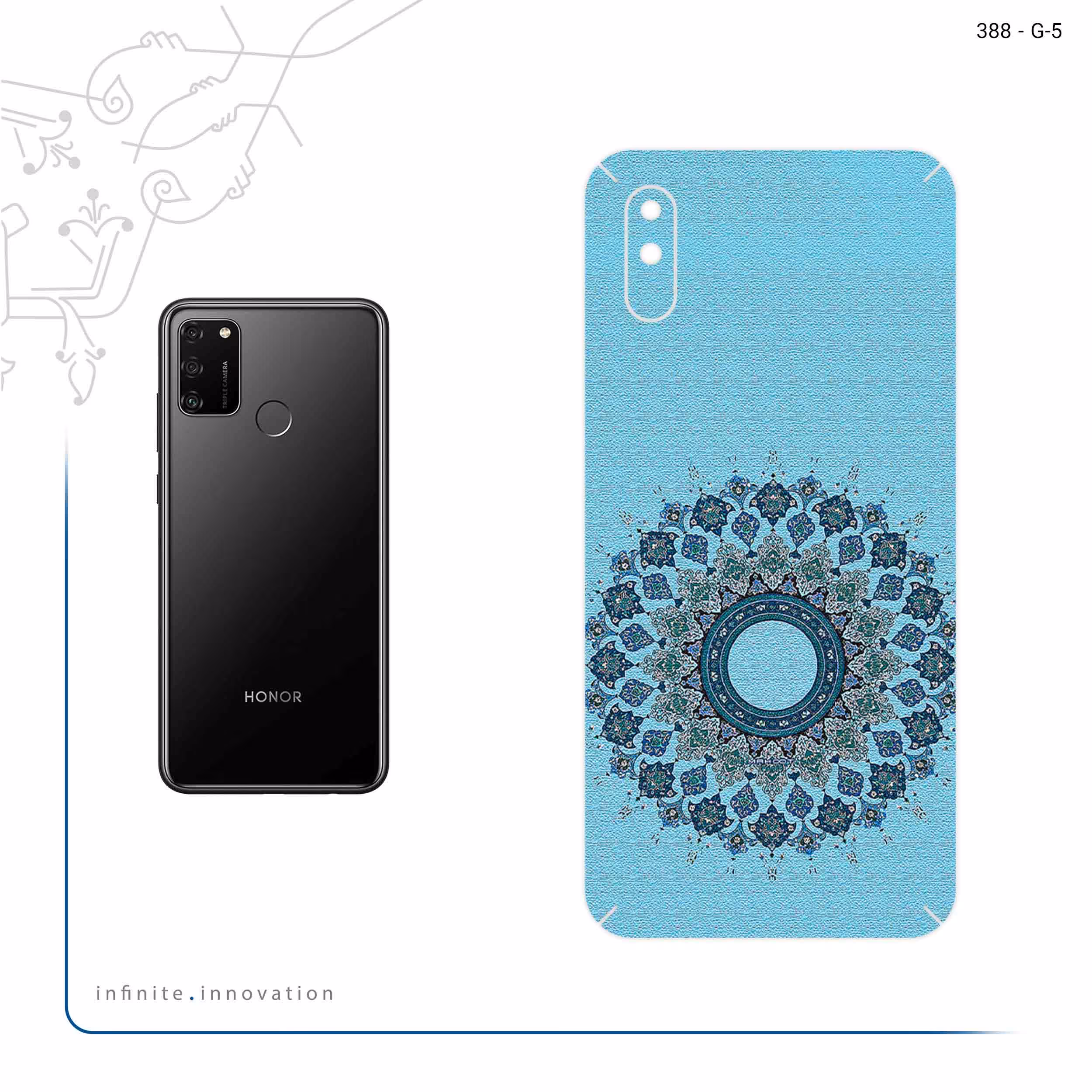 برچسب پوششی ماهوت مدل Art of Illumination 4 مناسب برای گوشی موبایل آنر 9A