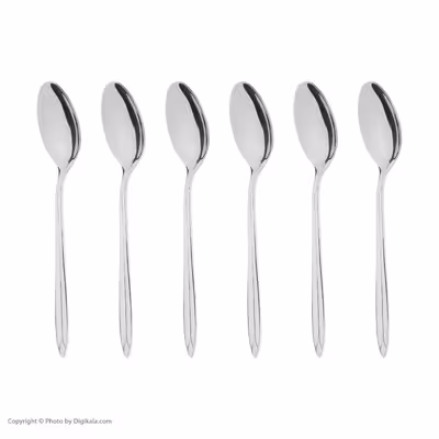 قاشق چای خوری ناب استیل مدل Palermo بسته 6 عددی