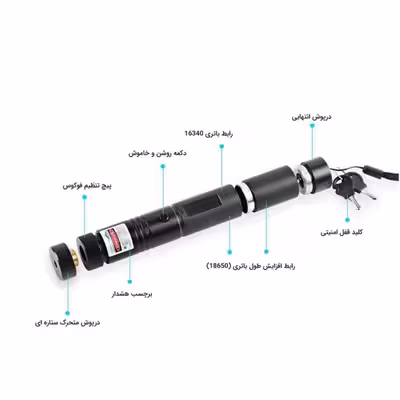 لیزر پوینتر اسمال سان مدل ZY-303 6in1