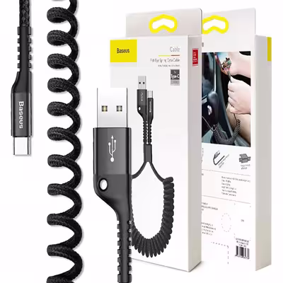 کابل تبدیل USB به USB-C باسئوس مدل CATSR-01 Fish-Eye طول 1متر