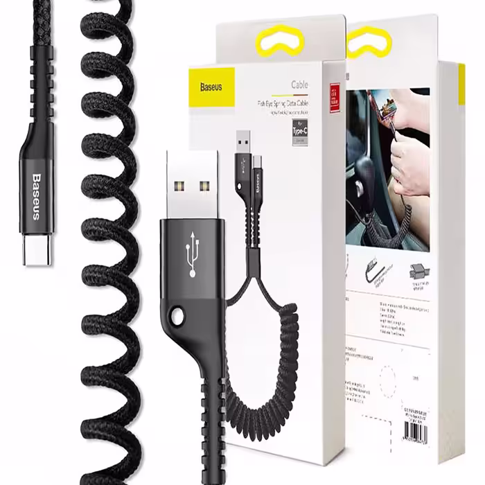 کابل تبدیل USB به USB-C باسئوس مدل CATSR-01 Fish-Eye طول 1متر
