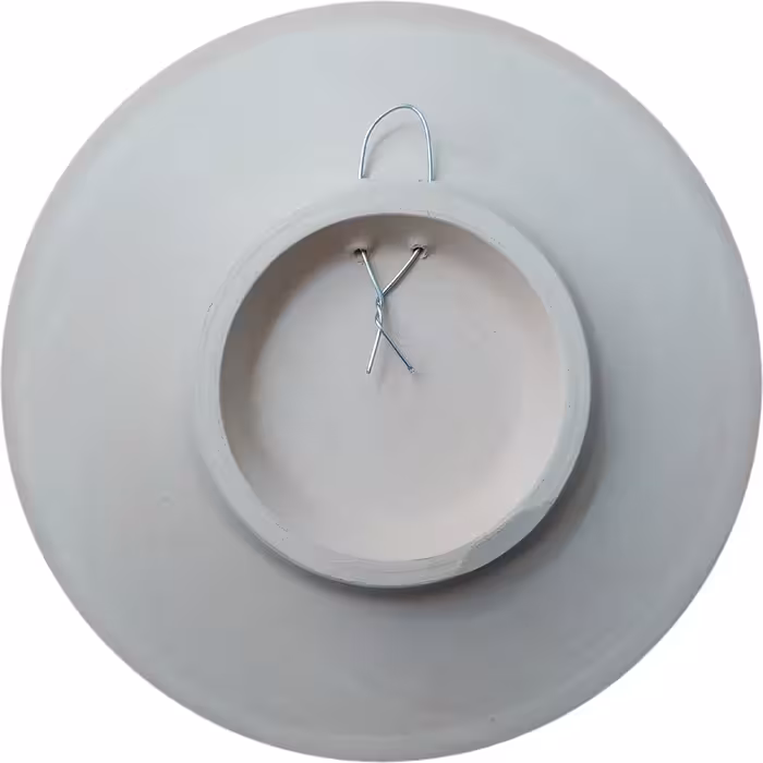 بشقاب دیوارکوب سفالی مدل گل 1 مجموعه 3 عددی