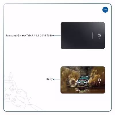 برچسب پوششی ماهوت مدل Rally مناسب برای تبلت سامسونگ Galaxy Tab A 10.1 2016 T580