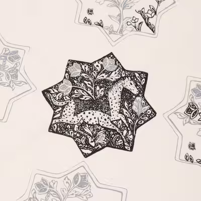 رومیزی چاپ دستی گدار مدل رخش