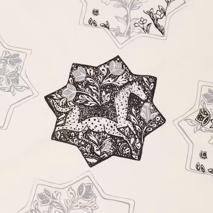 رومیزی چاپ دستی گدار مدل رخش