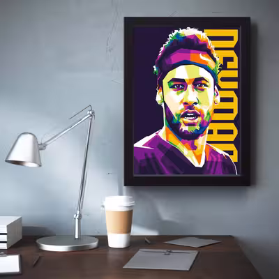تابلو مدل نیمار Neymar کد m2427-b