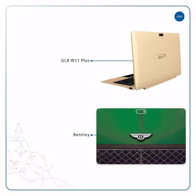 برچسب پوششی ماهوت مدل Bentley مناسب برای تبلت جی ال ایکس W11 Plus