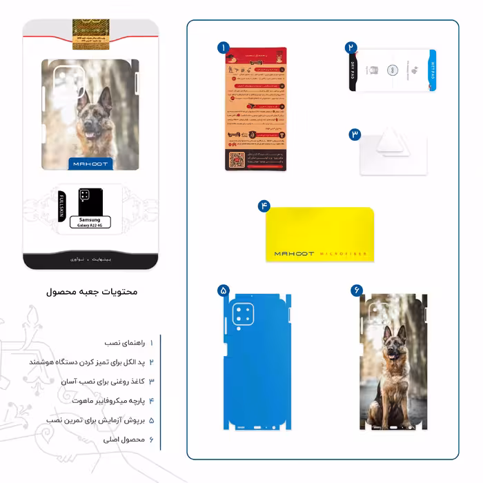 برچسب پوششی ماهوت مدل Dog-1-FullSkin مناسب برای گوشی موبایل سامسونگ Galaxy A22 4G