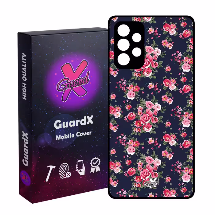 کاور گارد ایکس طرح Flower مدل Glass10130 مناسب برای گوشی موبایل سامسونگ Galaxy A53