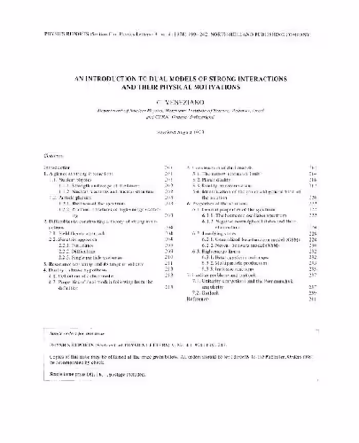 خرید و دانلود نسخه کامل کتاب An introduction to dual models of strong interaction and their physical motivations