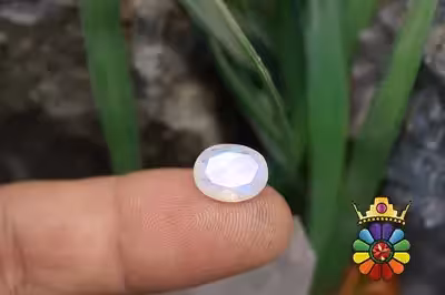 سنگ ماه رنگین کمانی(لابرادوریت سفید)