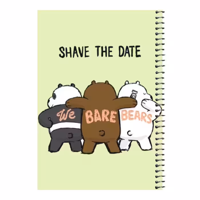 دفتر مشق 80 برگ اس جی مدل خرس