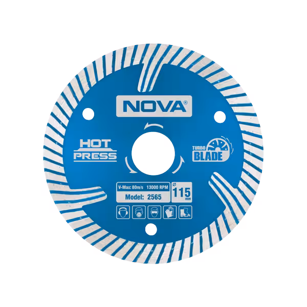 صفحه گرانیت بر توربو الماسه 115 میلیمتری نووا مدل 2565