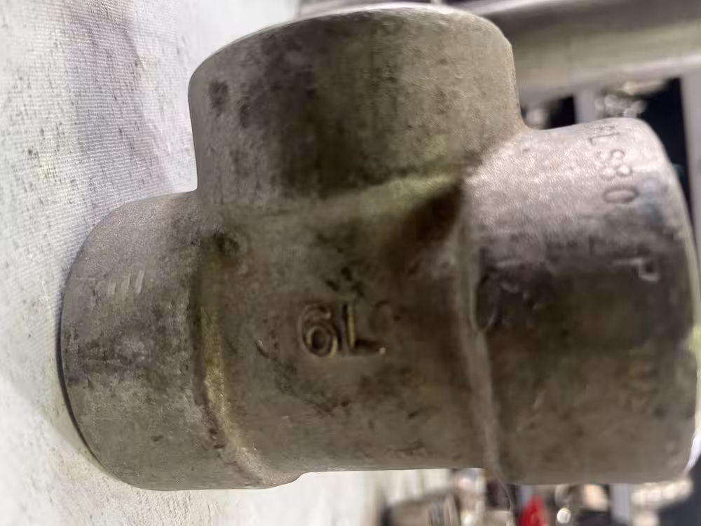 سه راه 1/2 1* 1 اینچ ساکت ولد تبدیلی فشار قوی  درزدار کلاس 3000 از جنس F316 L