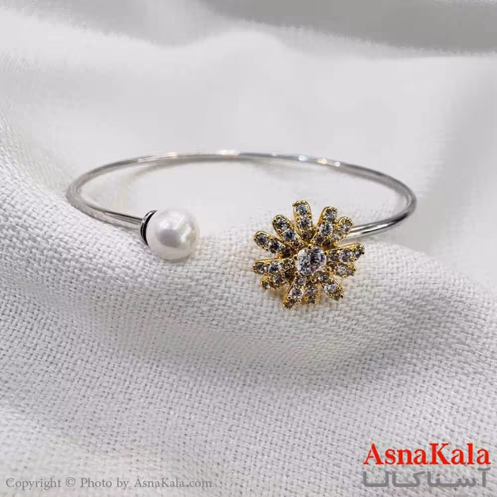 بنگل اسپرت استیل 316 مدل گل  اصل کد DSB18598W