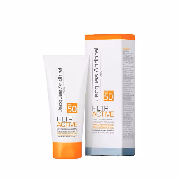 ژاک آندرل کرم ضد آفتاب مناسب پوست خشک و معمولی با SPF 50 بدون رنگ