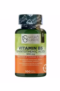 کپسول ویتامین B5 برند Natures Supreme - بسته 100 عددی