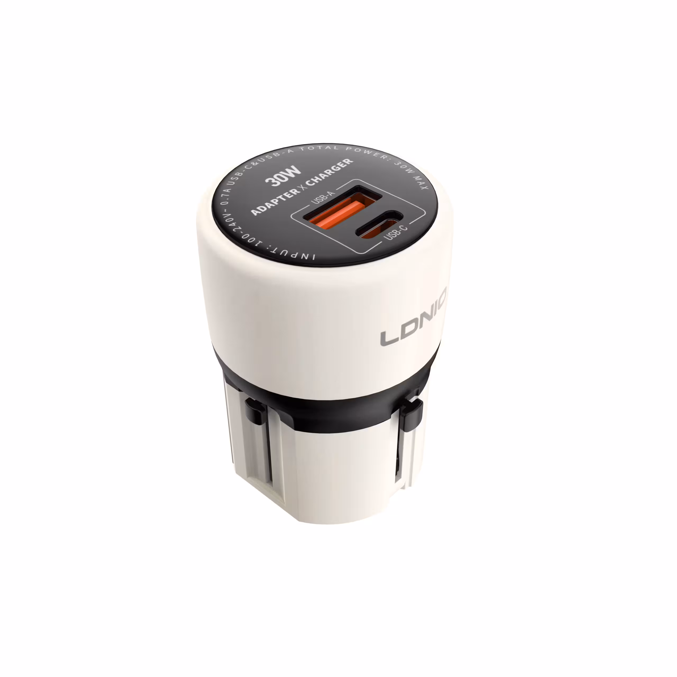 شارژر دیواری 30 وات الدینیو Ldnio مدل Q2319: دارای پورت Type-C و USB-A