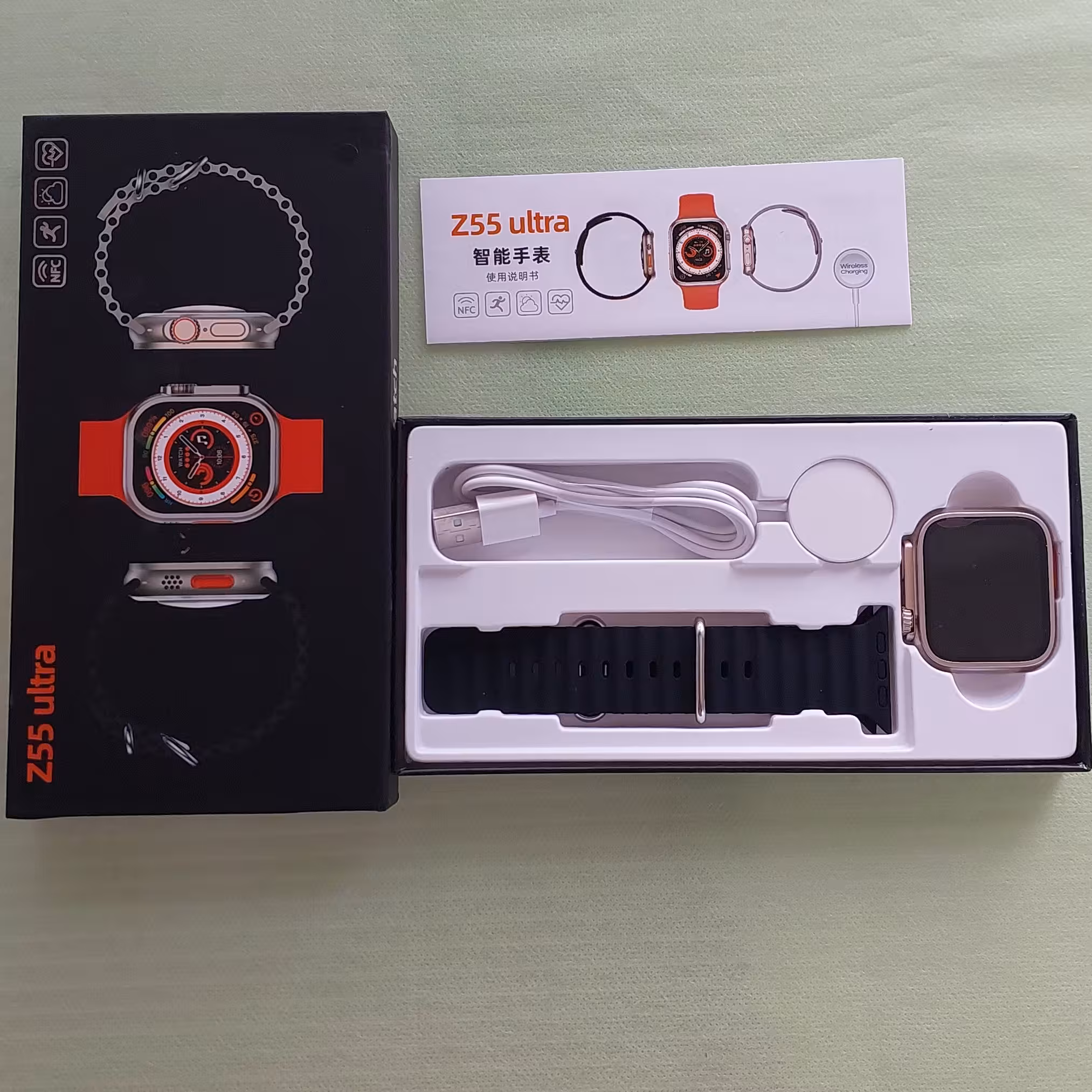 ساعت اسمارت واچ z5tultra شارژر وایرلس کیفیت خوب