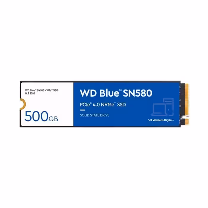 حافظه اس اس دی اینترنال وسترن دیجیتال 500 گیگابایت PCIe Gen4 x4 مدل WD Blue SN580