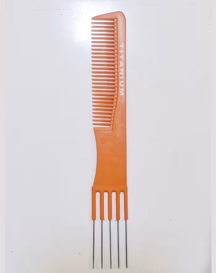 شانه دم باریک فلزی titanium